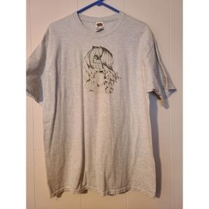Graphic Art Men's Gray Crew Neck Short Sleeve T-Shirt Sz XL (VA1)